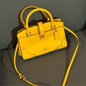 Coach Vibrant Yellow Satchel